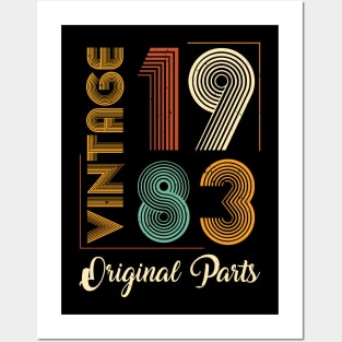 Vintage 1983 Original Parts Birthday Posters and Art